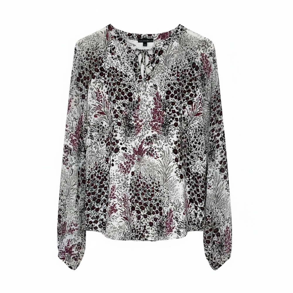 White House Black Market Floral Flowy ToP